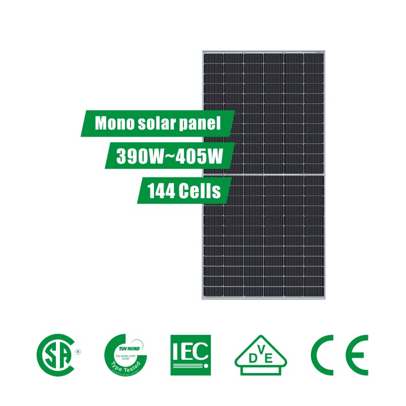 6 inch 144 cells(390~405W) PERC half-cut Solar Panel System