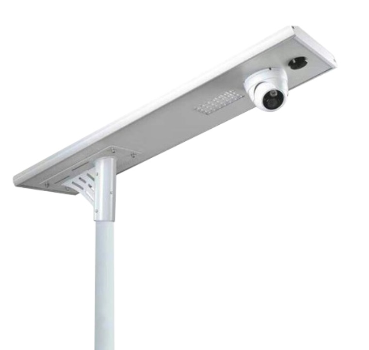 Integrated Solar Street Light System with CCTV Camera
