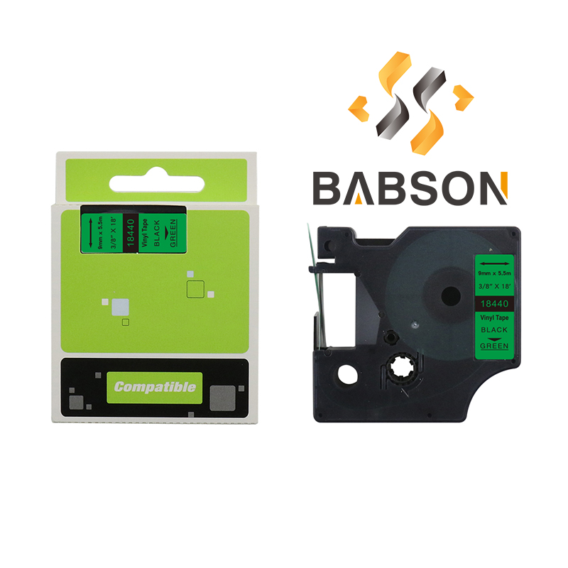 Rhino 18440 Vinyl Label Tape Use For Dymo LabelManager Rhino 1000 5200 6000 LabelWriter 450 Duo ILP 219 3M PL150 PL200 PL300 Label Makers