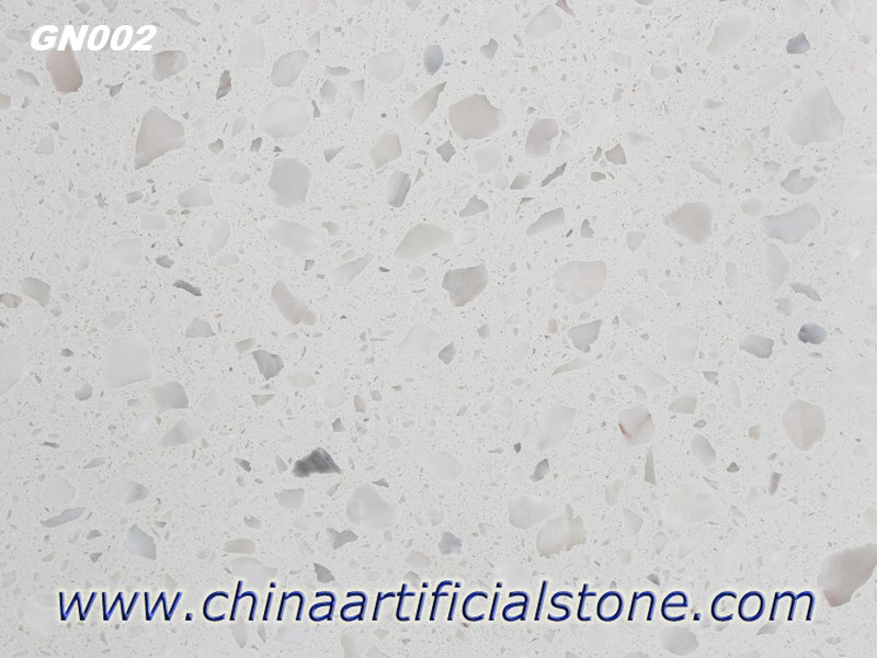 White Cement Terrazzo Floor Tiles