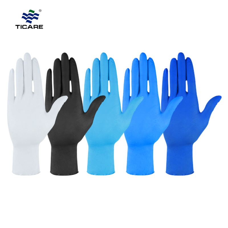 Nitrile Gloves 3.5 Mil Powder-Free Latex Free, Multiple Colour