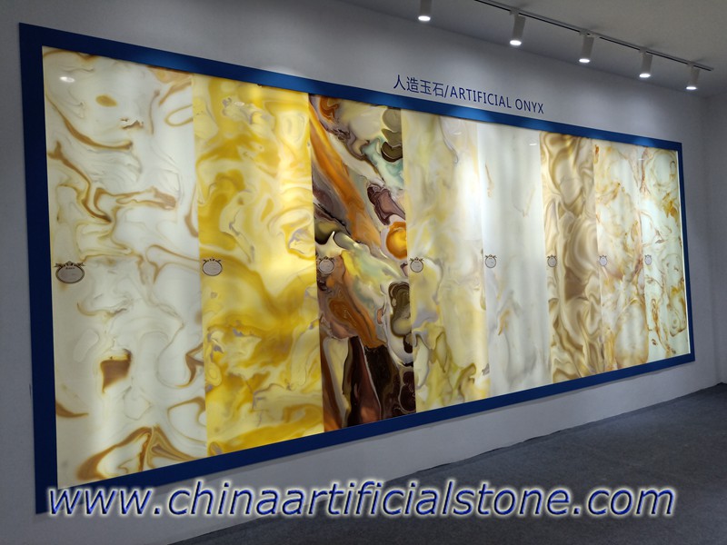 Artificial Onyx Slabs for Backlit Wall Decoration