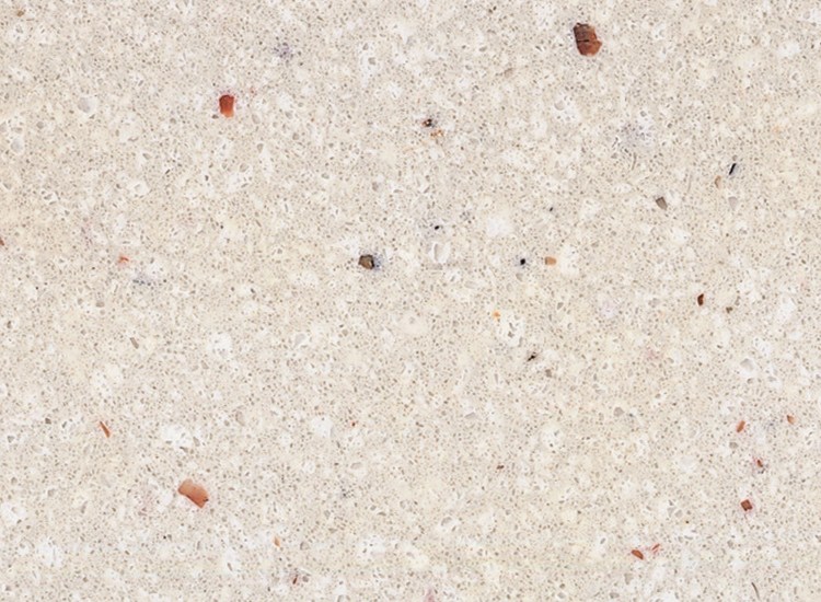 GREYISH WHITE  mix color quartz slab