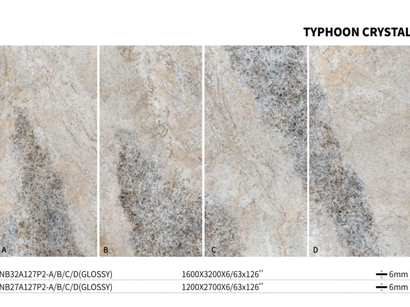 Dekton Sintered Stone Typhoon Crystal Wall Panels