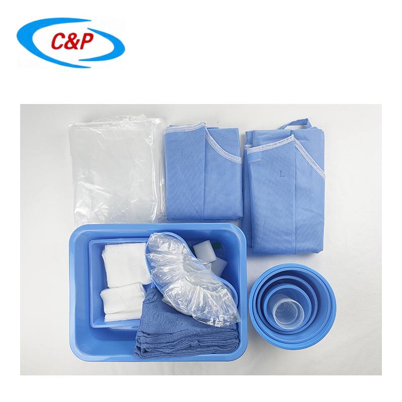 Sterile Surgical Cardiology Angiography Procedure Drape Pack