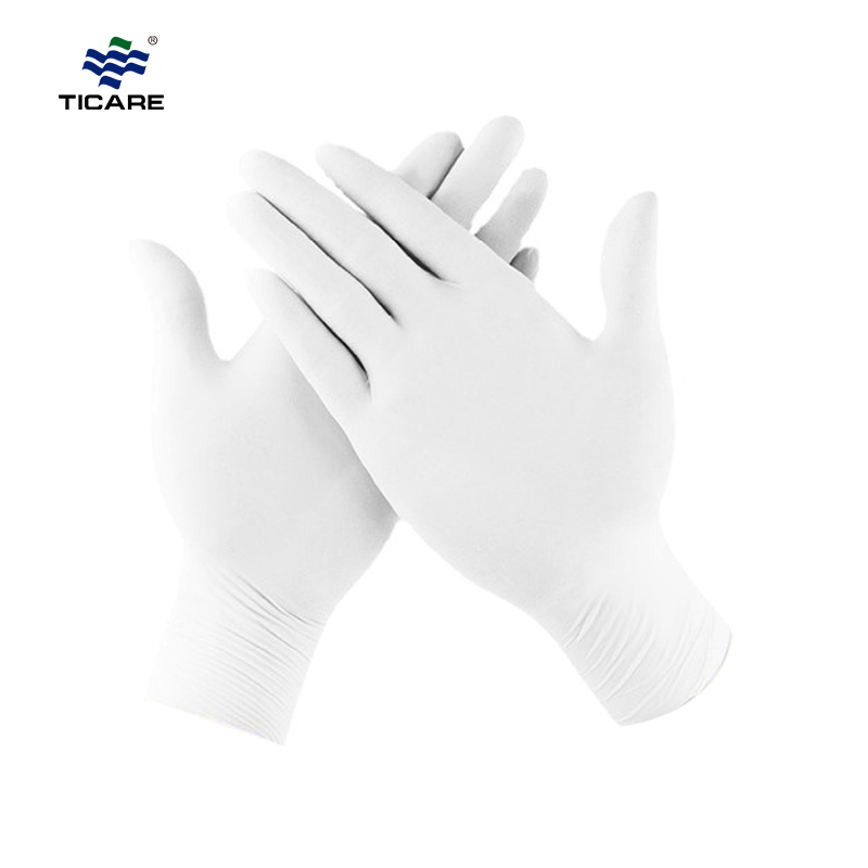 White Medical Exam Gloves Nitrile, Powder-free, Plus Size