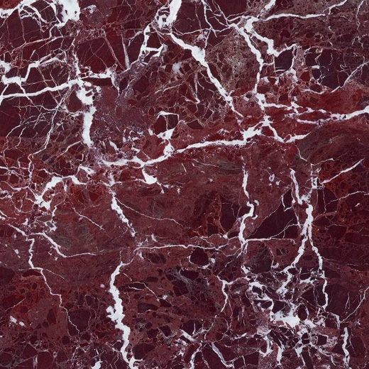 Red Color Natural Marble White Vein Red Marble Slab for Interior Floor Tiles