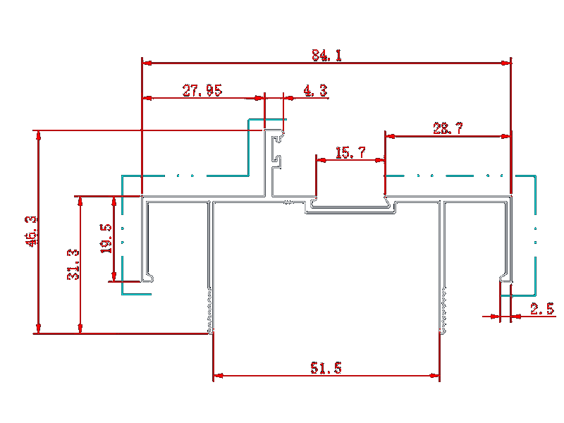 Factory price South Africa aluminum door frame profles