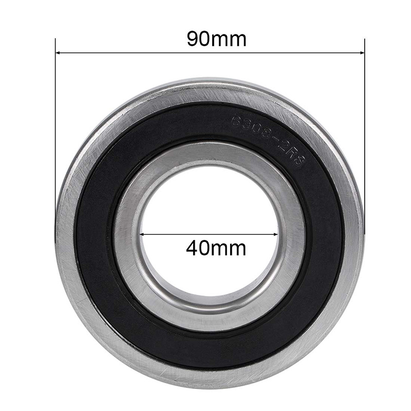 Ball Bearings 6308-2RS 2 RS Deep Groove Shielded Steel  40mm X 90mm X 23mm
