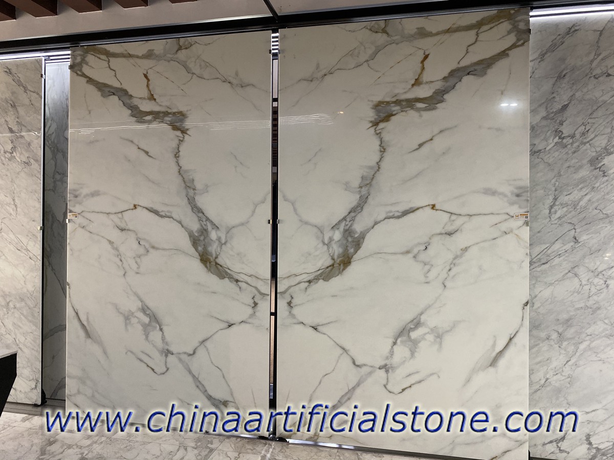 Super Nano Calacatta Gold Book Matched Slabs
