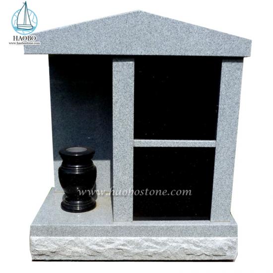 China Grey Granite 2 Niches Private Cremation Columbarium