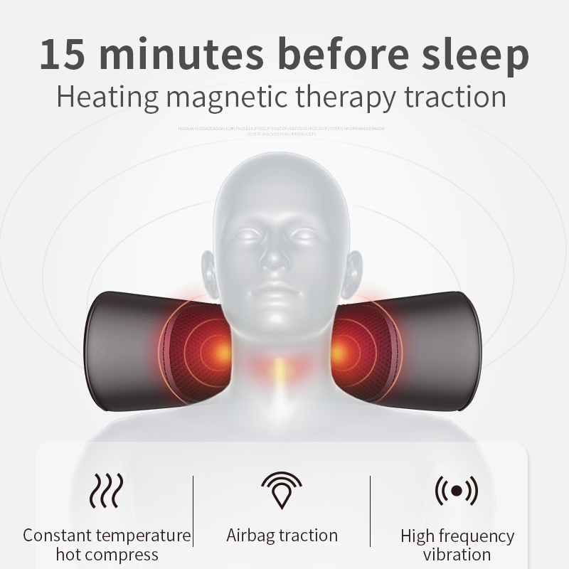 Shiatsu Vibrating Massage Neck Pillow for Sleeping