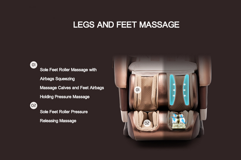 Feet Roller Airbags Pressure Massage Chair Feet Roller Airbags Pressure Massage Chair