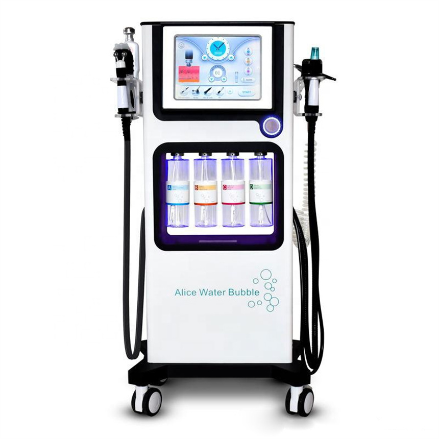 7 in 1 Hydrafacial Glow skin Alice Water Bubble machine H2O2 Jet peel Oxygen Spray Facial Therapy Machine