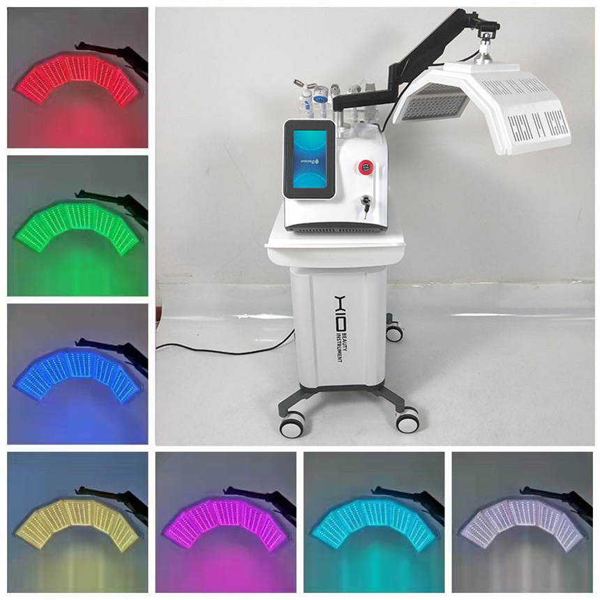 7 Colors Led pdt bio-light therapy Skin Rejuvenation Machine 6 in 1 Rf Face Lifting Infrared Light Therapy Equipment