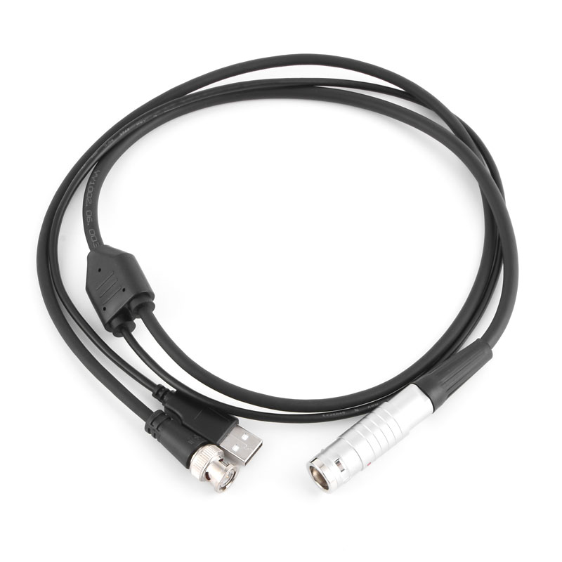 Circular push pull connector male female connector with cable assembly